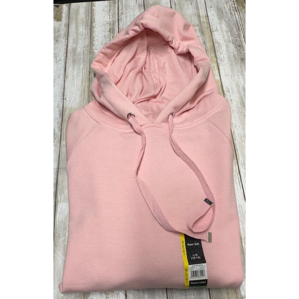 Athletic Works Womens Fleece Hoodie Sweatshirt Pink size large buttery soft NWT